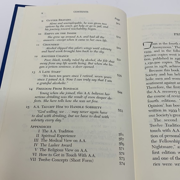 Book | Thick Hardcover ALCOHOLICS ANONYMOUS | Self Help Better Life Addiction - Picture 8 of 9